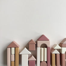 Load image into Gallery viewer, Wooden Blocks Set Castle Wooden Stack Toy Eco Toys for Girls - littlelightcollective
