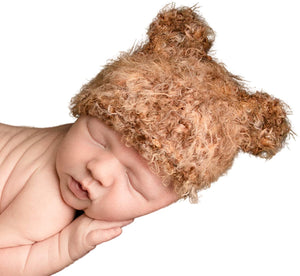 Newborn Brown Bear Beanie Hat & Pants Set - littlelightcollective