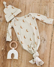 Load image into Gallery viewer, Moon Print - Knotted Infant Gown - littlelightcollective