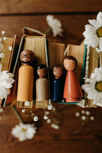 Load image into Gallery viewer, The Organic Family II Peg Doll Set - littlelightcollective
