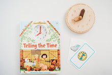 Load image into Gallery viewer, Wooden toy clock - littlelightcollective