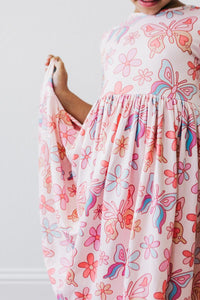 Boho Butterfly Dress - Pink - littlelightcollective