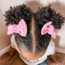 Load image into Gallery viewer, Knot Pigtails // Baby Pink Velvet Bows - littlelightcollective