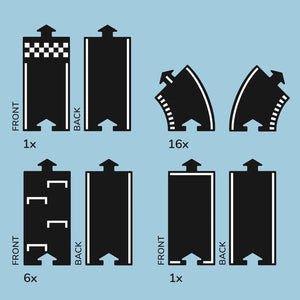 Large Flexible Toy Race Track - Grand Prix - littlelightcollective