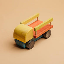 Load image into Gallery viewer, Wooden Timber Truck Painted - littlelightcollective