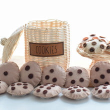 Load image into Gallery viewer, Rattan Jar &amp; Felt Counting Cookies - littlelightcollective