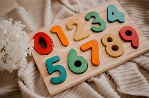 Wooden Number Puzzle - littlelightcollective