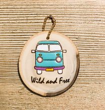 Load image into Gallery viewer, Wood Round Mini Keychain / Ornament - littlelightcollective