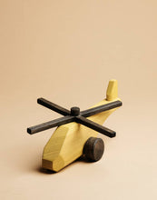Load image into Gallery viewer, Wooden Helicopter Painted - littlelightcollective