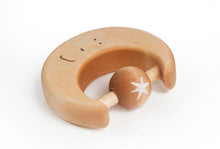 Load image into Gallery viewer, Wooden Teething Toy Moon - littlelightcollective