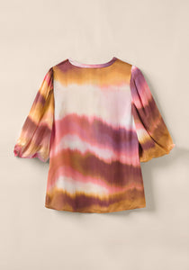 Size Small S Sunset Point Abstract Blouse - littlelightcollective