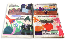 Load image into Gallery viewer, Nursery Times Crinkly Newspaper - Gnomes and Fairies - littlelightcollective