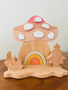 Unboxed Mushroom House Puzzle - littlelightcollective