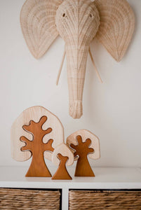 Two Toned Wooden Trees - littlelightcollective