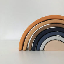 Load image into Gallery viewer, Wooden Rainbow Mini | Arch Stacking Toy | Desert Night - littlelightcollective