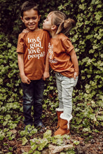 Load image into Gallery viewer, Love God, Love people Organic Kids Tee - littlelightcollective