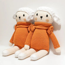 Load image into Gallery viewer, Nino, the brave sheep, handmade lamb sheep plush - littlelightcollective
