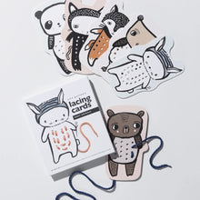 Load image into Gallery viewer, Lacing Cards - Baby Animals - littlelightcollective