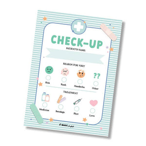 Pretend Play Check-up Notepad - littlelightcollective