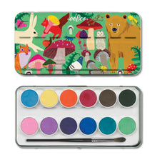 Load image into Gallery viewer, Mushrooms 12 Watercolors Tin - littlelightcollective