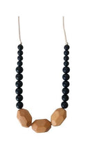 Load image into Gallery viewer, The Austin - Black Teething Necklace - littlelightcollective