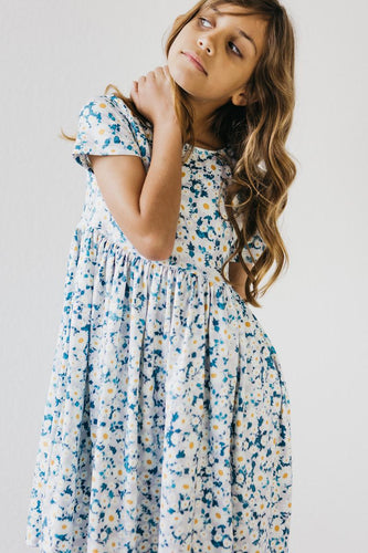 Daisy Blue Dress - littlelightcollective