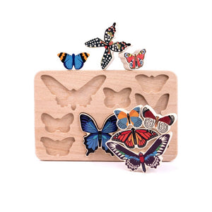 BAJO World of Butterflies Wooden Puzzle - littlelightcollective