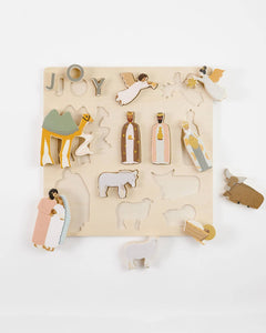 Pre-Order Nativity Wooden Puzzle - littlelightcollective