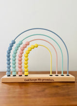 Load image into Gallery viewer, Promise Wooden Rainbow Abacus - littlelightcollective