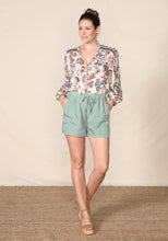 Load image into Gallery viewer, Size Large  Piper Flowy Sage Shorts - littlelightcollective