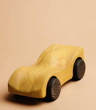 Load image into Gallery viewer, Wooden Car Makwin Painted - littlelightcollective