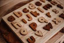 Load image into Gallery viewer, Natural Lowercase Letter Puzzle - littlelightcollective