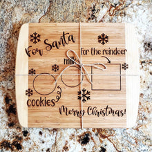 Load image into Gallery viewer, For Santa Bamboo Cutting Board - littlelightcollective