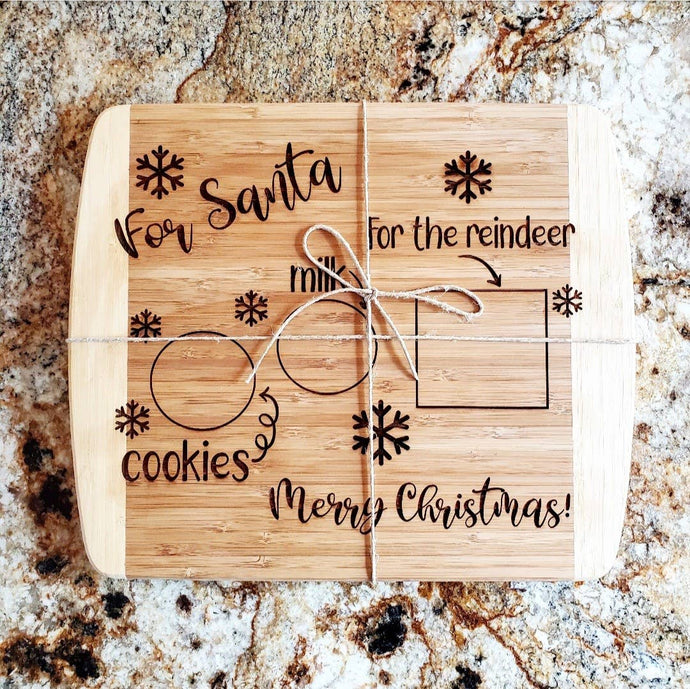 For Santa Bamboo Cutting Board - littlelightcollective