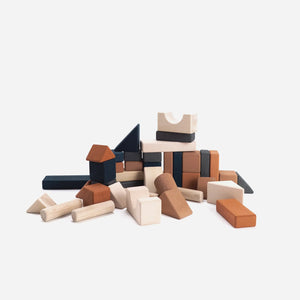 Wooden Blocks Set Castle Wooden Stack Eco Toys for Children - littlelightcollective