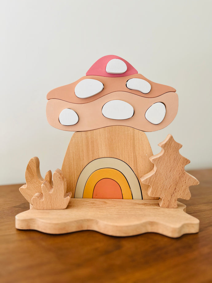 Unboxed Mushroom House Puzzle - littlelightcollective