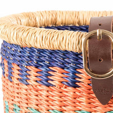 Load image into Gallery viewer, Child&#39;s Bike Basket - Blue / Orange - littlelightcollective