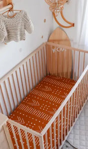 Aztec Cotton Crib / Bassinet Fitted Sheet - littlelightcollective