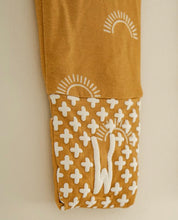 Load image into Gallery viewer, Bamboo Footed Sleeper - Sun Print Footies - littlelightcollective