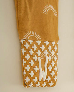 Bamboo Footed Sleeper - Sun Print Footies - littlelightcollective