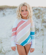 Load image into Gallery viewer, Pre-Order Rainbow Zip Rash Guard One Piece Swimsuit - littlelightcollective