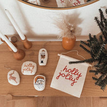 Load image into Gallery viewer, holly jolly hang sign - littlelightcollective