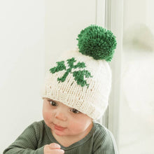 Load image into Gallery viewer, Shamrock St. Patrick&#39;s Day Hand Knit Beanie Hat - littlelightcollective