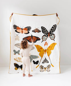 Large Butterfly Collector Throw Blanket - littlelightcollective