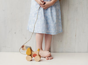 Wooden Pull Toy Terrier Dog - littlelightcollective