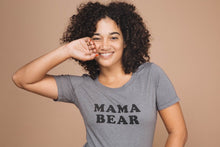 Load image into Gallery viewer, Mama Bear Tee Shirt (Grey) - littlelightcollective
