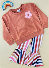 Load image into Gallery viewer, Let Love Grow Organic Sweatshirt - Coral Orange - littlelightcollective
