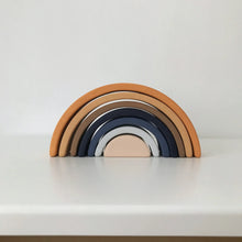 Load image into Gallery viewer, Wooden Rainbow Mini | Arch Stacking Toy | Desert Night - littlelightcollective