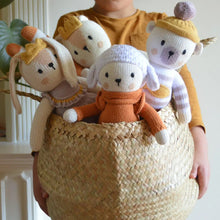 Load image into Gallery viewer, Nino, the brave sheep, handmade lamb sheep plush - littlelightcollective