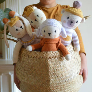 Nino, the brave sheep, handmade lamb sheep plush - littlelightcollective